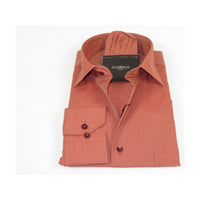 Men's Shirt Hankie CASILA Turkey Cotton Blend Long Sleeves 501770-50 Rust