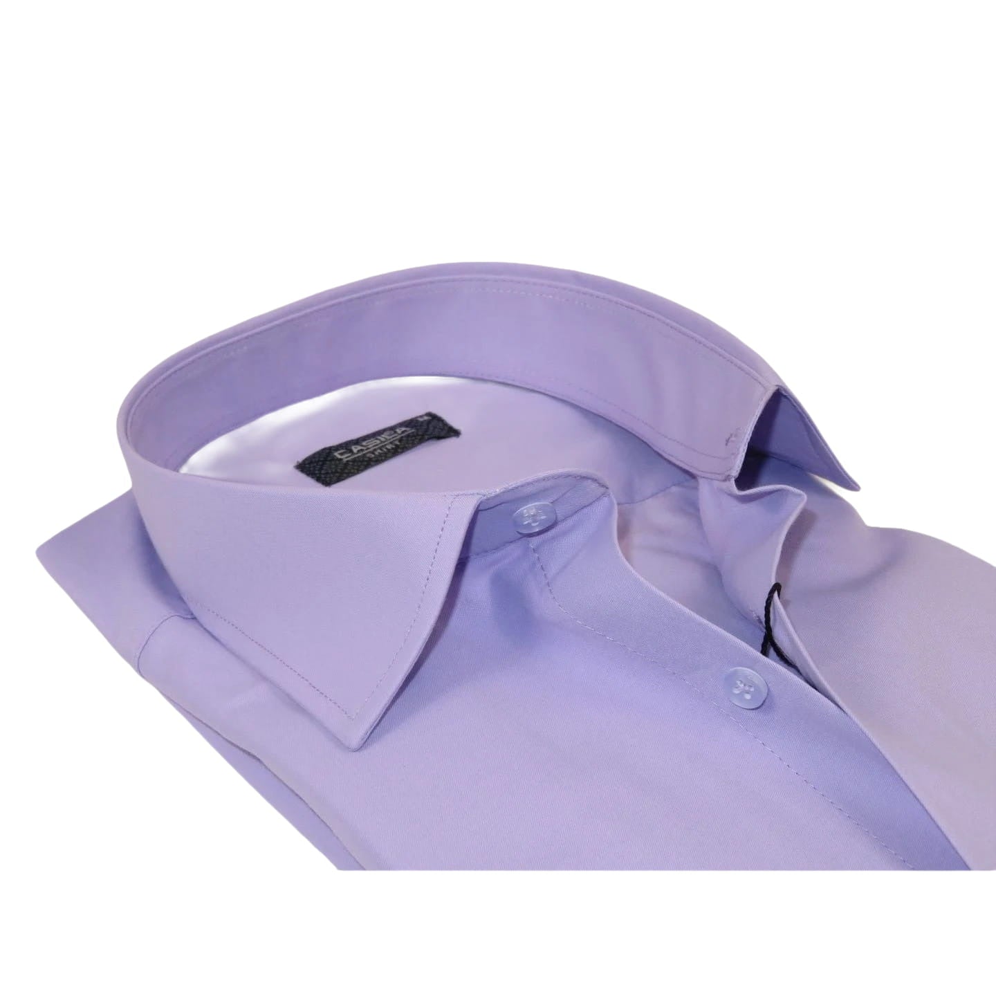 Men's Shirt By CASILA Turkey Cotton Blend Long Sleeves 502000-10 Solid Lavender