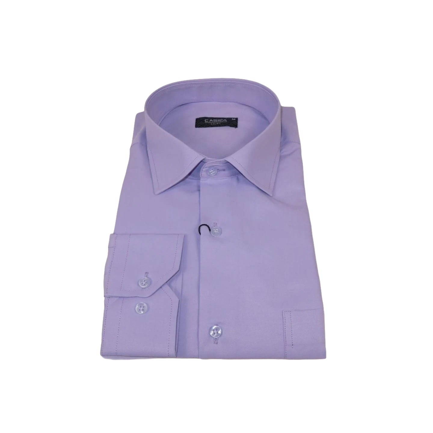 Men's Shirt By CASILA Turkey Cotton Blend Long Sleeves 502000-10 Solid Lavender