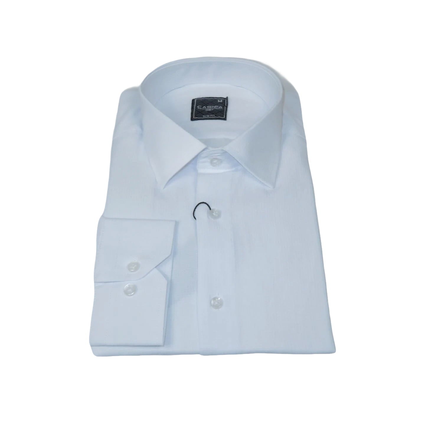 Men's Shirt By CASILA Turkey Cotton Blend Long Sleeves 502020-05 White Textured