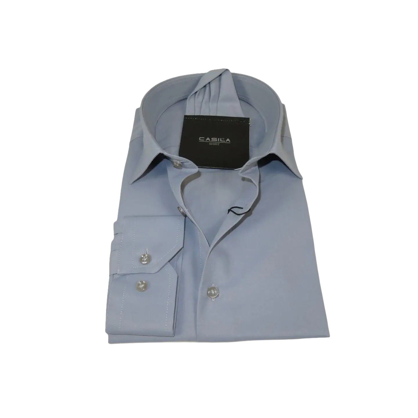 Men's Shirt Hankie CASILA Turkey Cotton Blend Long Sleeves 502030-15 Solid Gray
