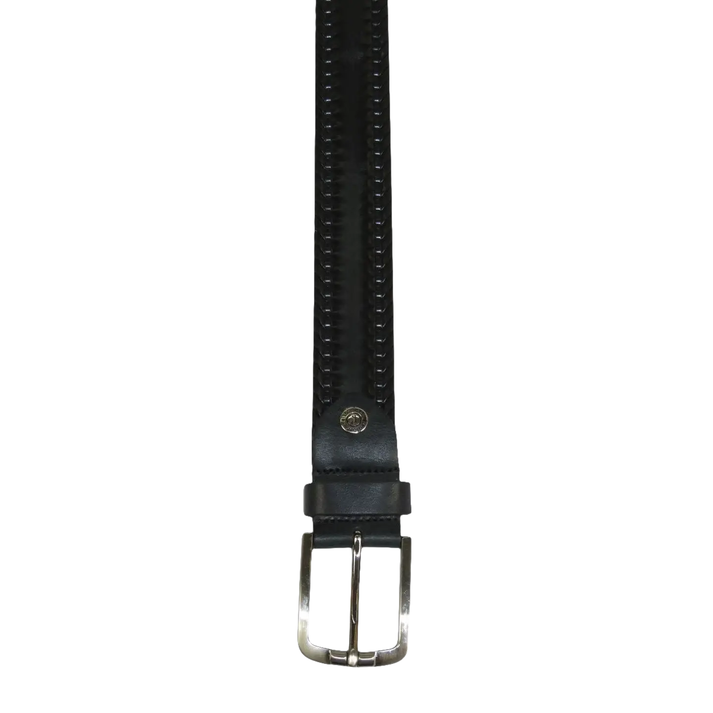 Men's Belt By PICCODER Turkey Genuine Leather Stitched 5021 Black