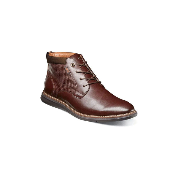 Nunn Bush Chase Plain Toe Chukka Dress Modern Boot Brandy 85049-226