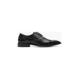 Stacy Adams Tedesco Cap Toe Oxford Lizard Leather Dress Shoes Black 25630-001