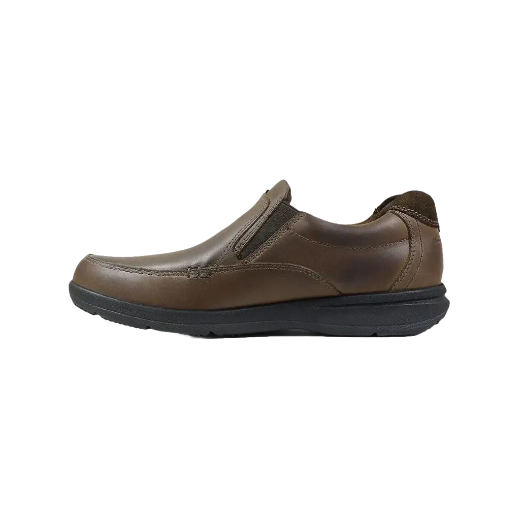 Men's Nunn Bush Cam Moc Toe Slip On Walking Shoes Brown CH 84696-215