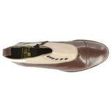 Men Stacy Adams High Top Boot Madison Biscuit Toe Brown Taupe Side Zip 00026-249