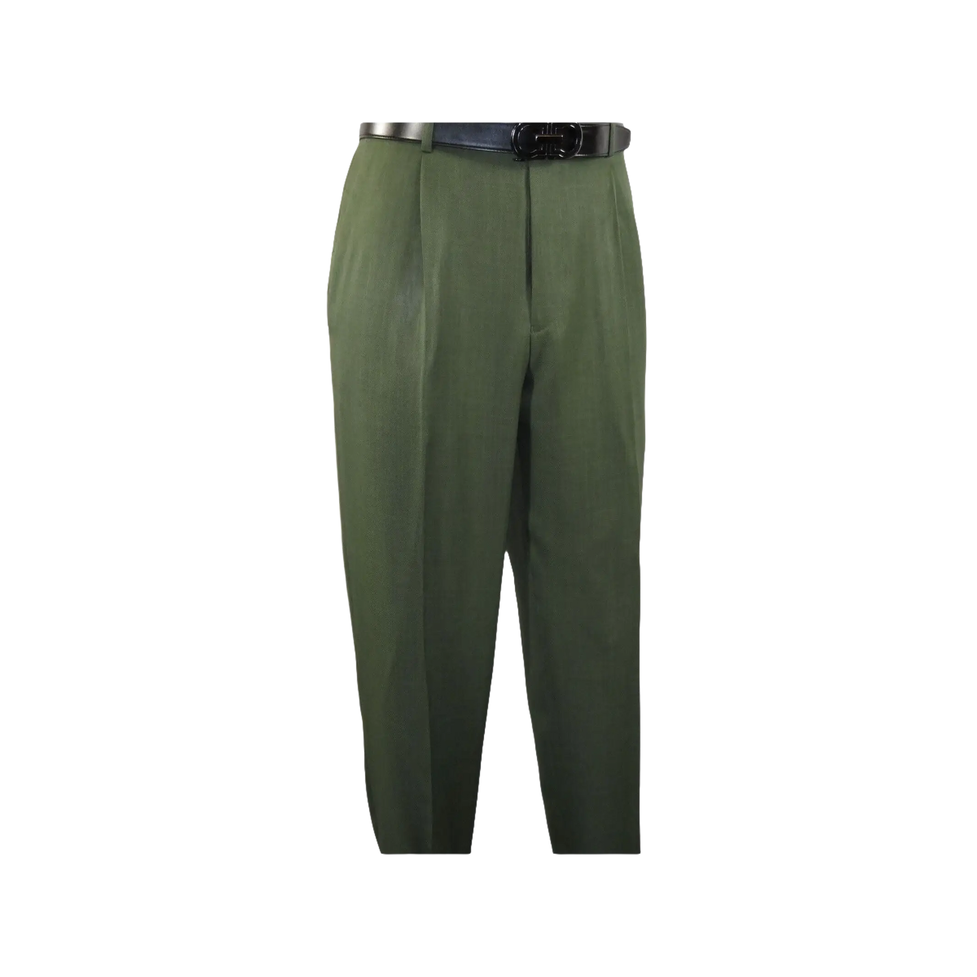 Men 2pc Walking Leisure Suit Short Sleeves By DREAMS 256-04 Solid Olive Green