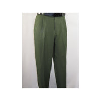 Men 2pc Walking Leisure Suit Short Sleeves By DREAMS 256-04 Solid Olive Green