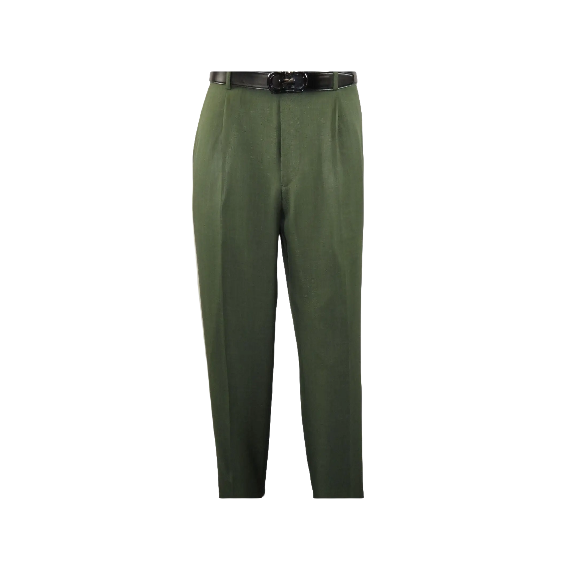 Men 2pc Walking Leisure Suit Short Sleeves By DREAMS 256-04 Solid Olive Green