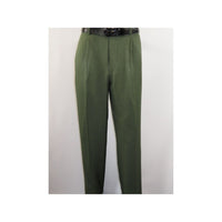 Men 2pc Walking Leisure Suit Short Sleeves By DREAMS 256-04 Solid Olive Green
