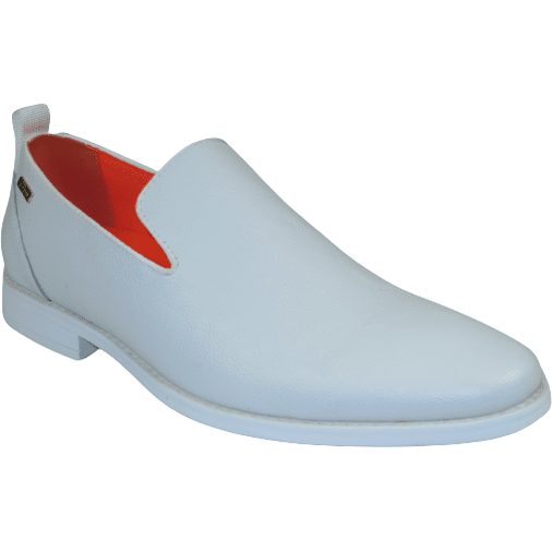 Men Tayno Dressy Casual Soft Leather Comfortable Slip on Loafer #ALPHA L White