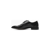 Stacy Adams Tedesco Cap Toe Oxford Lizard Leather Dress Shoes Black 25630-001