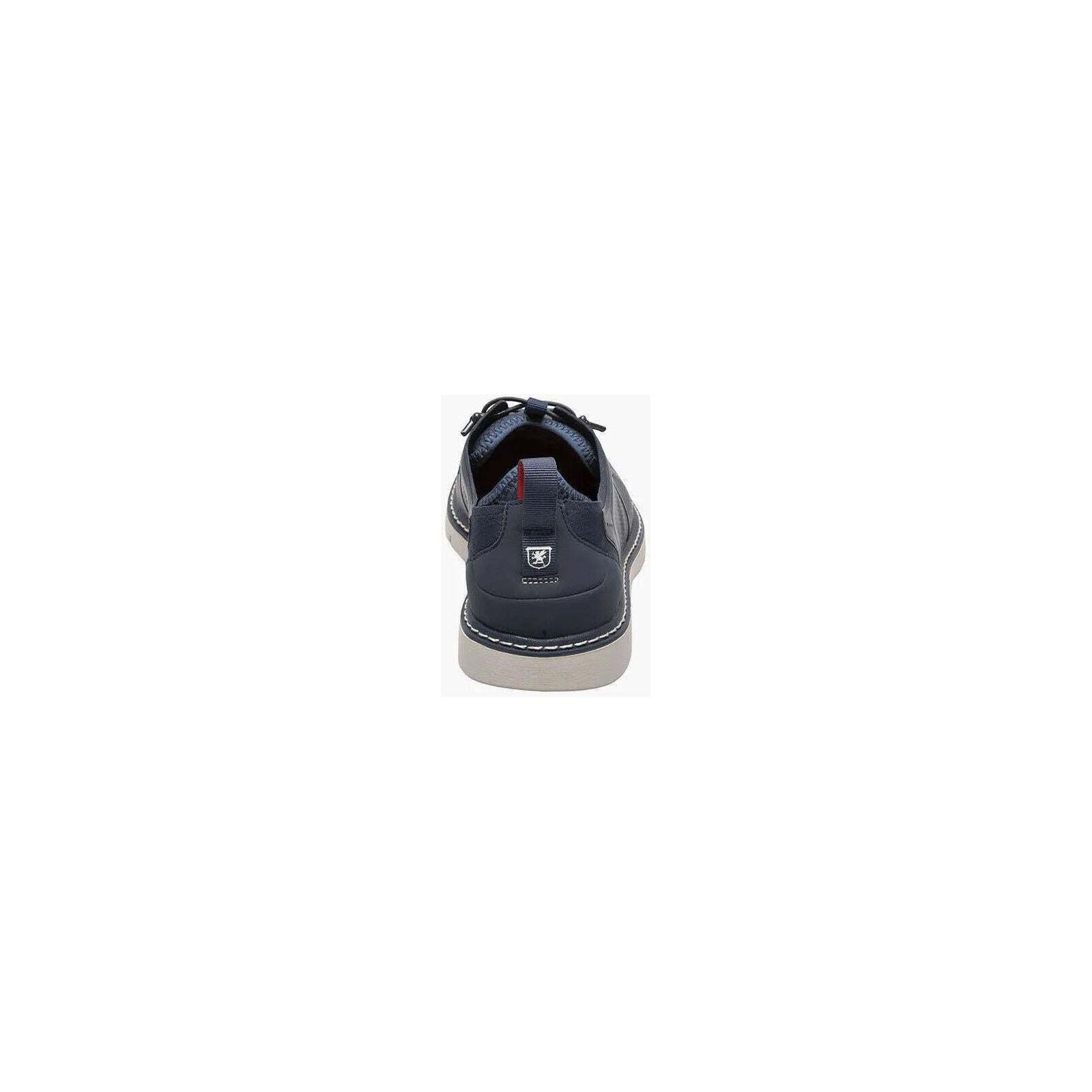 Stacy Adams Synchro Plain Toe Elastic Lace Up Sneaker Navy Shoes 25518-410