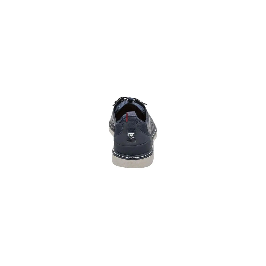 25518-410 Stacy Adams Synchro Plain Toe Elastic Lace Up Sneaker Navy Shoes