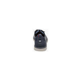 Stacy Adams Synchro Plain Toe Elastic Lace Up Sneaker Navy Shoes 25518-410