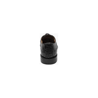 Stacy Adams Tedesco Cap Toe Oxford Lizard Leather Dress Shoes Black 25630-001