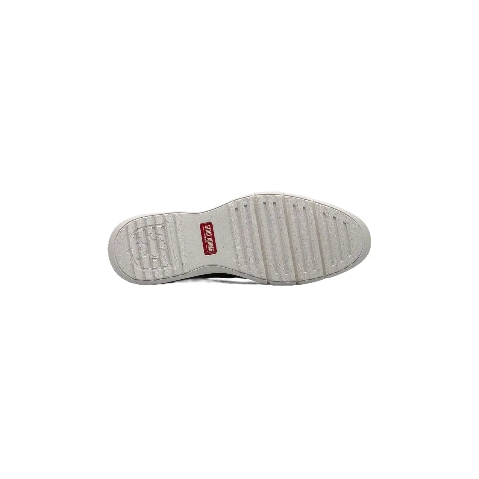25518-100 Stacy Adams Synchro Plain Toe Elastic Lace Up Sneaker Shoes White