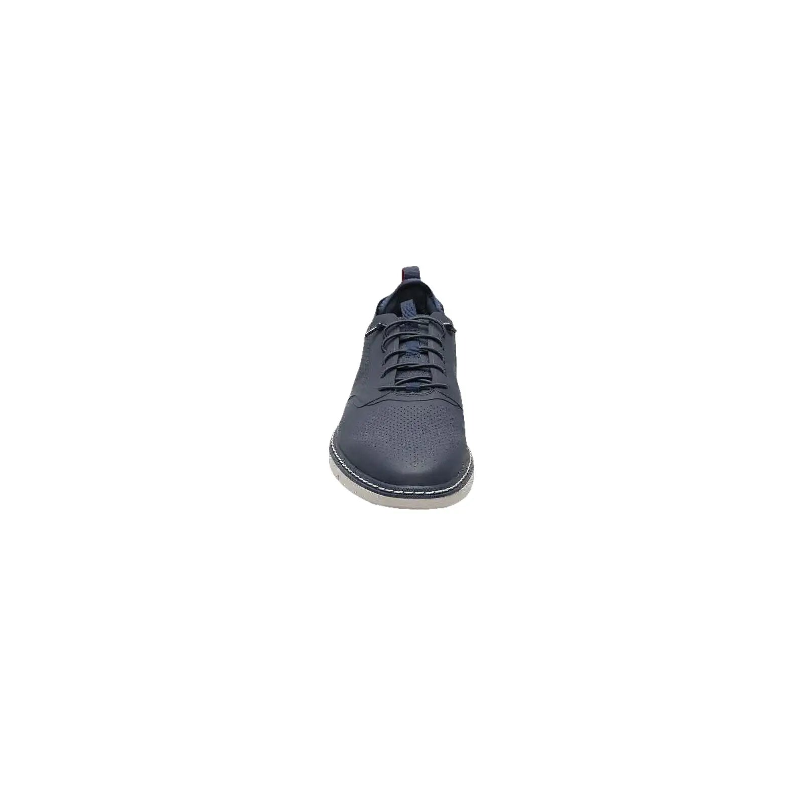 25518-410 Stacy Adams Synchro Plain Toe Elastic Lace Up Sneaker Navy Shoes