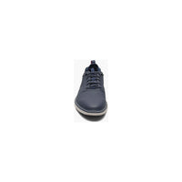 Stacy Adams Synchro Plain Toe Elastic Lace Up Sneaker Navy Shoes 25518-410