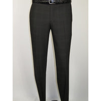 Men Suit BERLUSCONI Turkey Italian Wool 180's Single Breasted 623-01 Black Plaid
