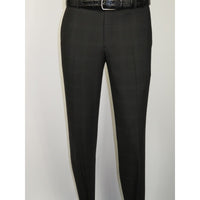 Men Suit BERLUSCONI Turkey Italian Wool 180's Single Breasted 623-01 Black Plaid