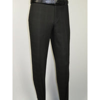 Men Suit BERLUSCONI Turkey Italian Wool 180's Single Breasted 623-01 Black Plaid