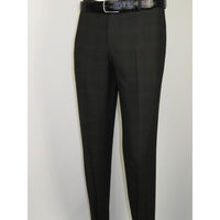 Men Suit BERLUSCONI Turkey Italian Wool 180's Single Breasted 623-01 Black Plaid