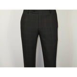 Men Suit BERLUSCONI Turkey Italian Wool 180's Single Breasted 623-01 Black Plaid