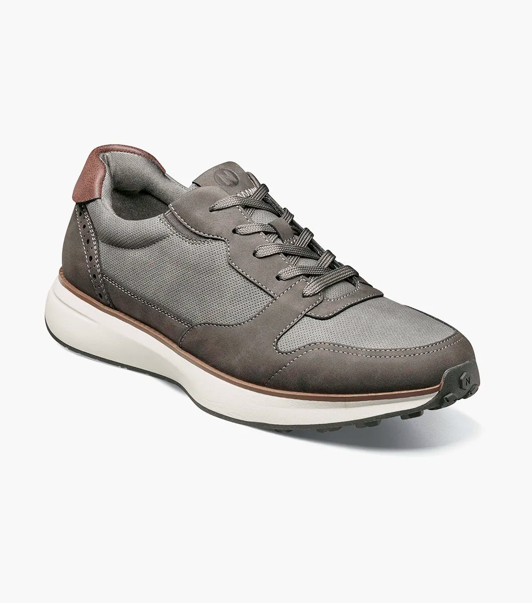 Nunn Bush KORE Swift Moc Toe Sneaker Comfort Gray Multi 85151-062