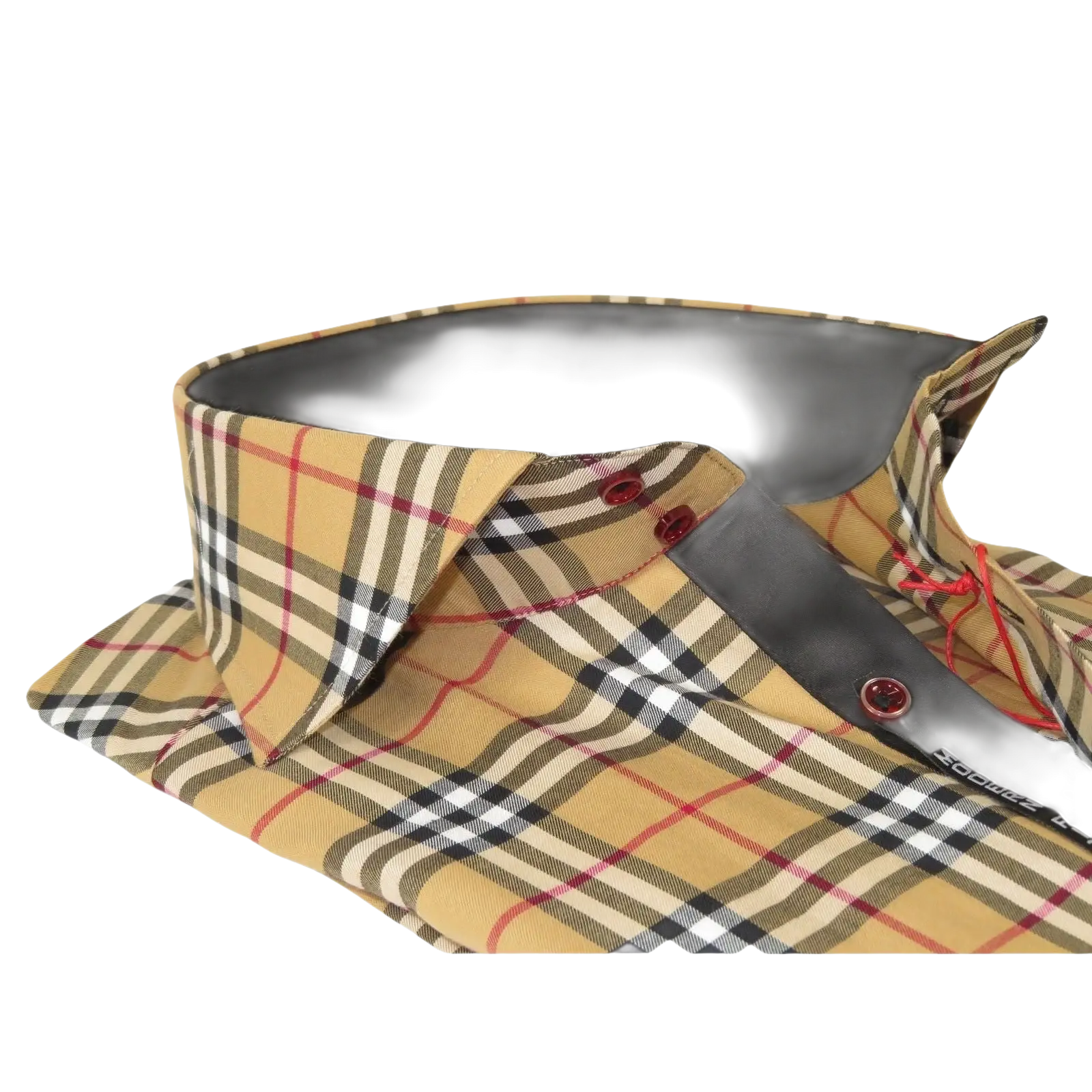 Men's AXXESS Turkey Sports Dress Shirt 100% Soft Cotton High Collar 724-21 Tan