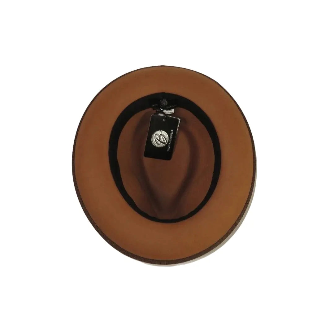 Men BENTLY Hat Australian Wool Fedora Brooks Collection BR722 Camel Brown
