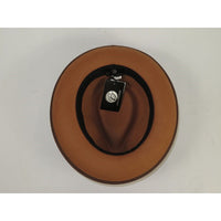 Men BENTLY Hat Australian Wool Fedora Brooks Collection BR722 Camel Brown