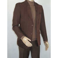 Men's Zacchi Sport Coat Patch Elbow Chenille Velveteen Bryan Cognac 74527