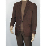 Men's Zacchi Sport Coat Patch Elbow Chenille Velveteen Bryan Cognac 74527