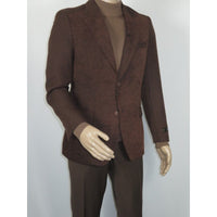 Men's Zacchi Sport Coat Patch Elbow Chenille Velveteen Bryan Cognac 74527