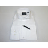 Men's Shirt Charles TYRWHITT 100% Cotton Cut-away Collar CHT-21 White Pique