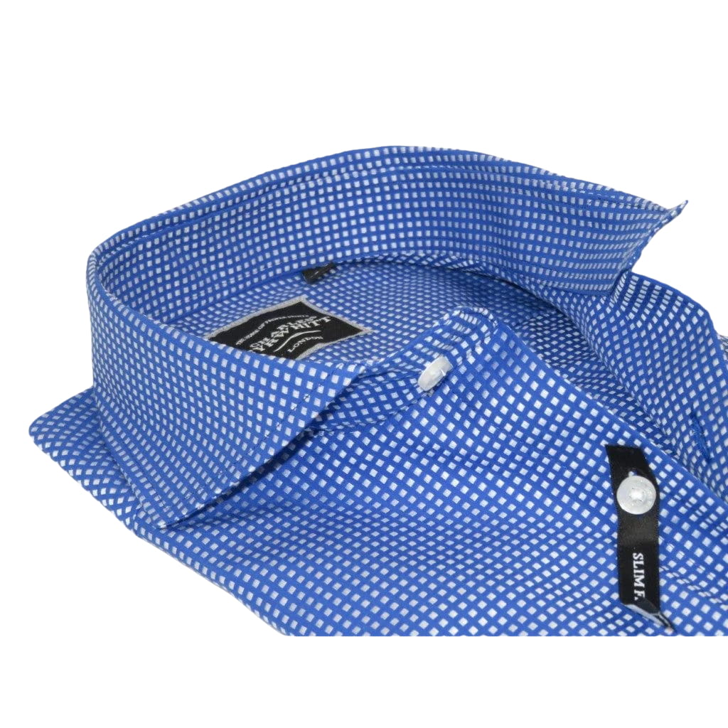 Men's Shirt Charles TYRWHITT 100% Cotton Cut-away Collar CHT-27 Royal Blue