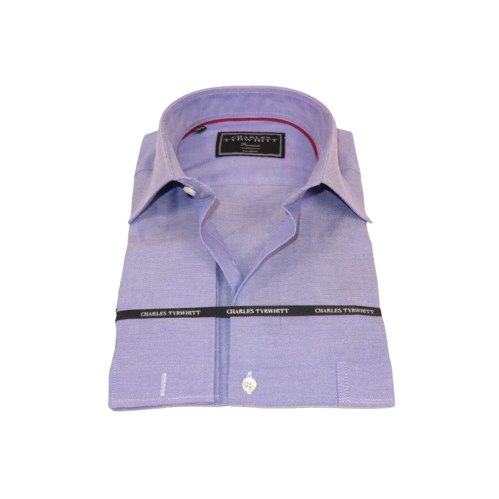 Men's Shirt Charles TYRWHITT Turkey 100% Cotton French Cuffs CHT-3 Lavender