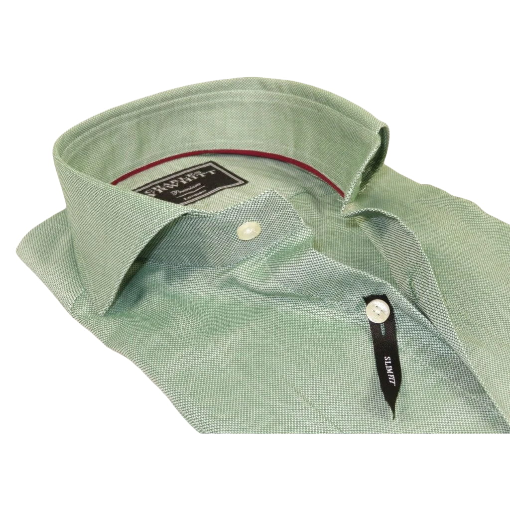 Men's Shirt Charles TYRWHITT Turkey 100% Cotton French Cuffs CHT-4 Green