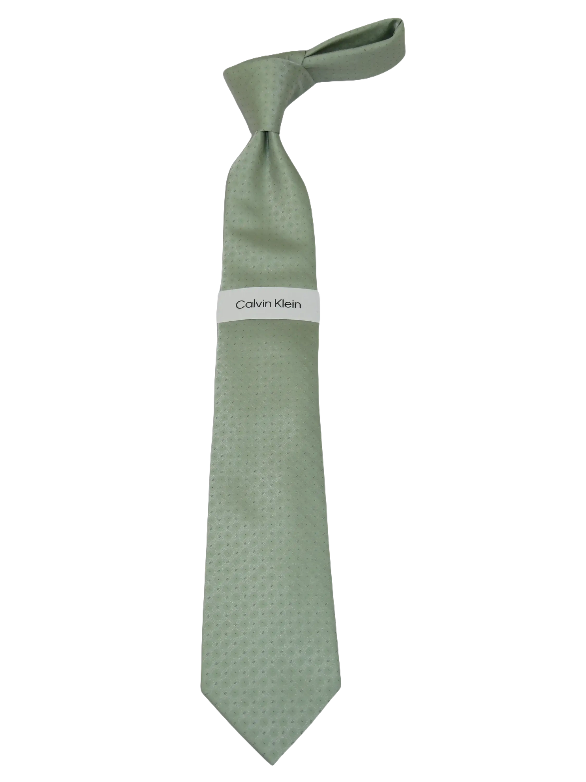 Men's Calvin Klein Tie Classic Woven Silky Feel #Calvin-2 Sage Green