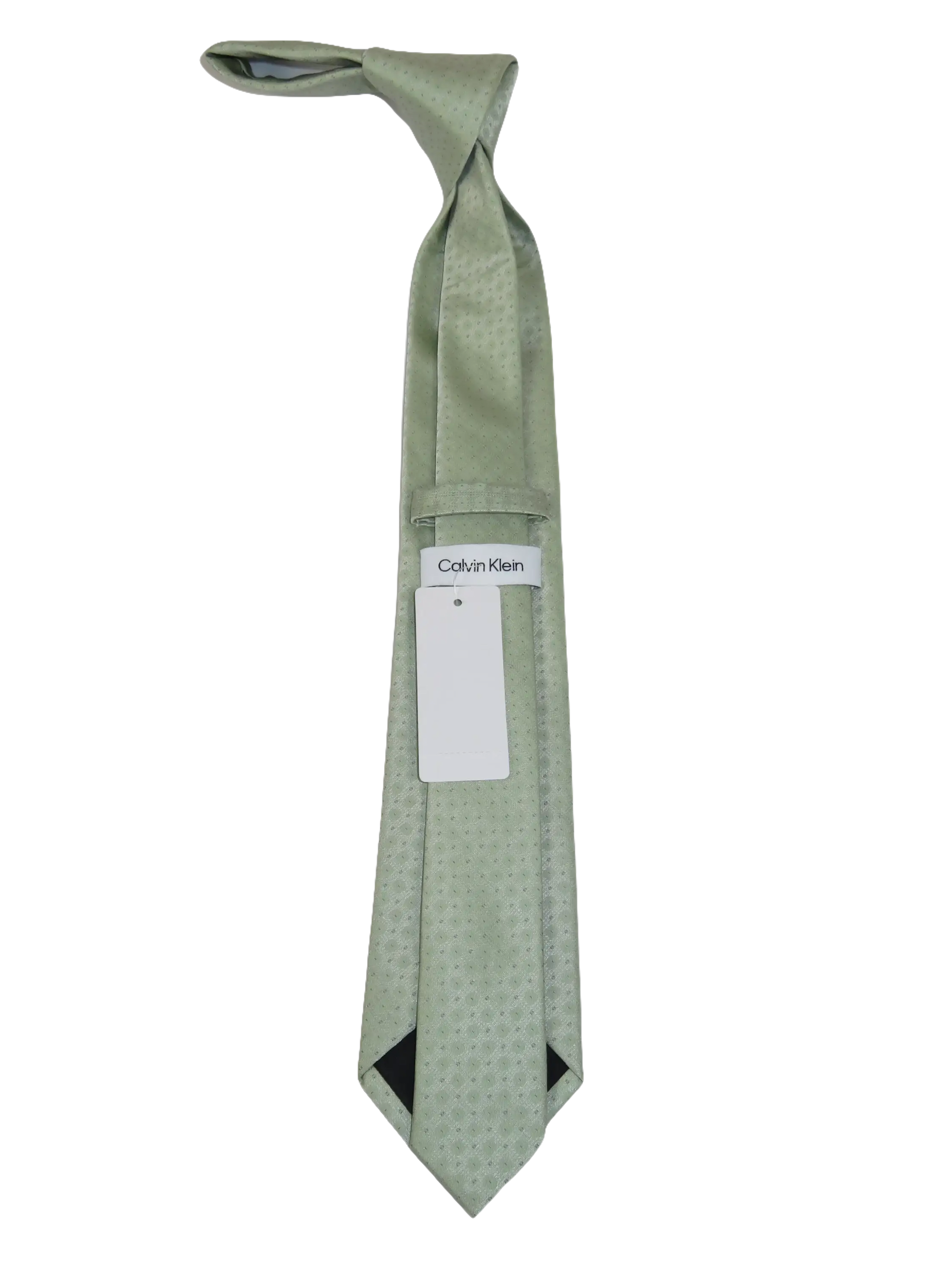 Men's Calvin Klein Tie Classic Woven Silky Feel #Calvin-2 Sage Green
