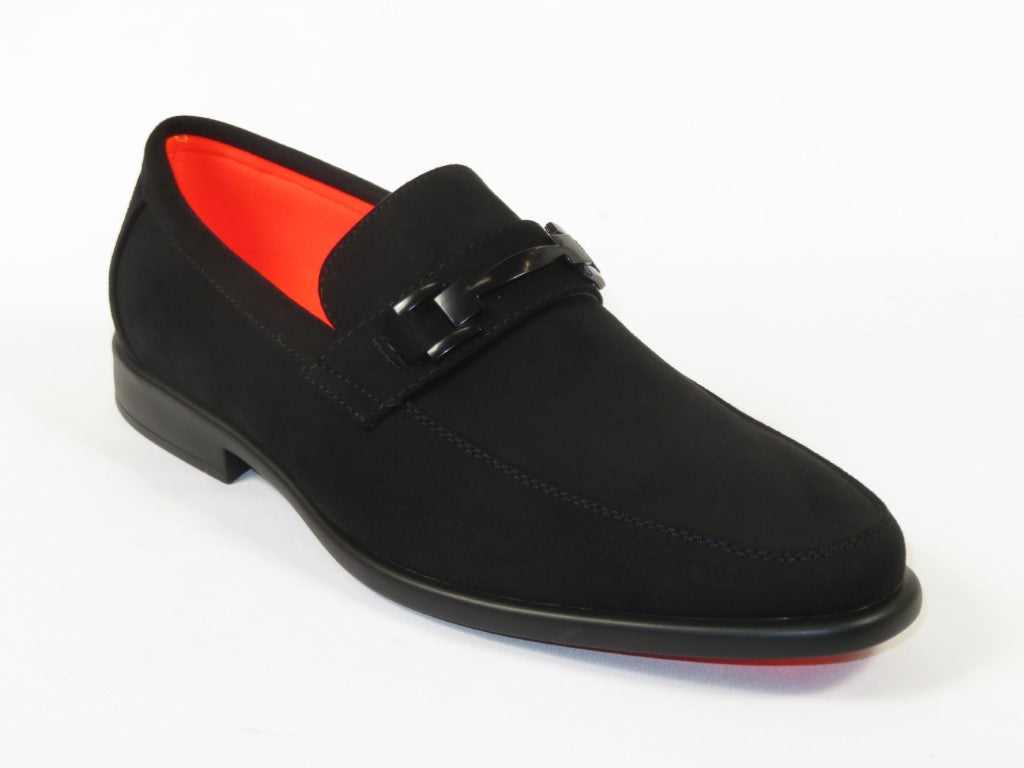 Men's TAYNO Shoes The Caprio S TAYNO Suede Bit Loafer Black Suede