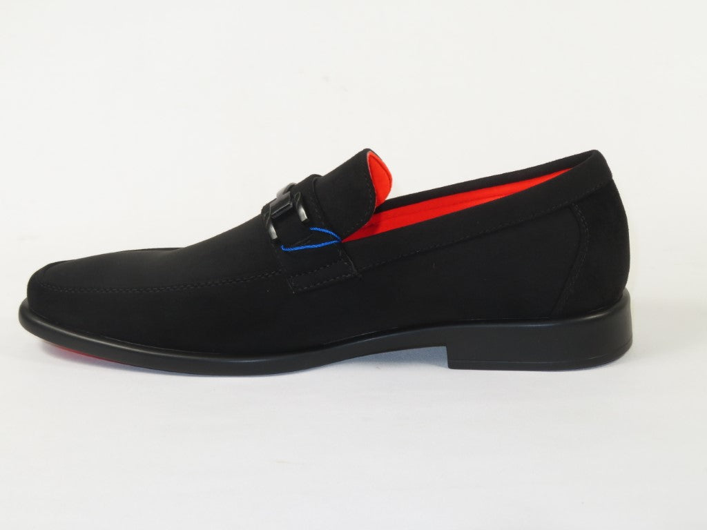 Men's TAYNO Shoes The Caprio S TAYNO Suede Bit Loafer Black Suede