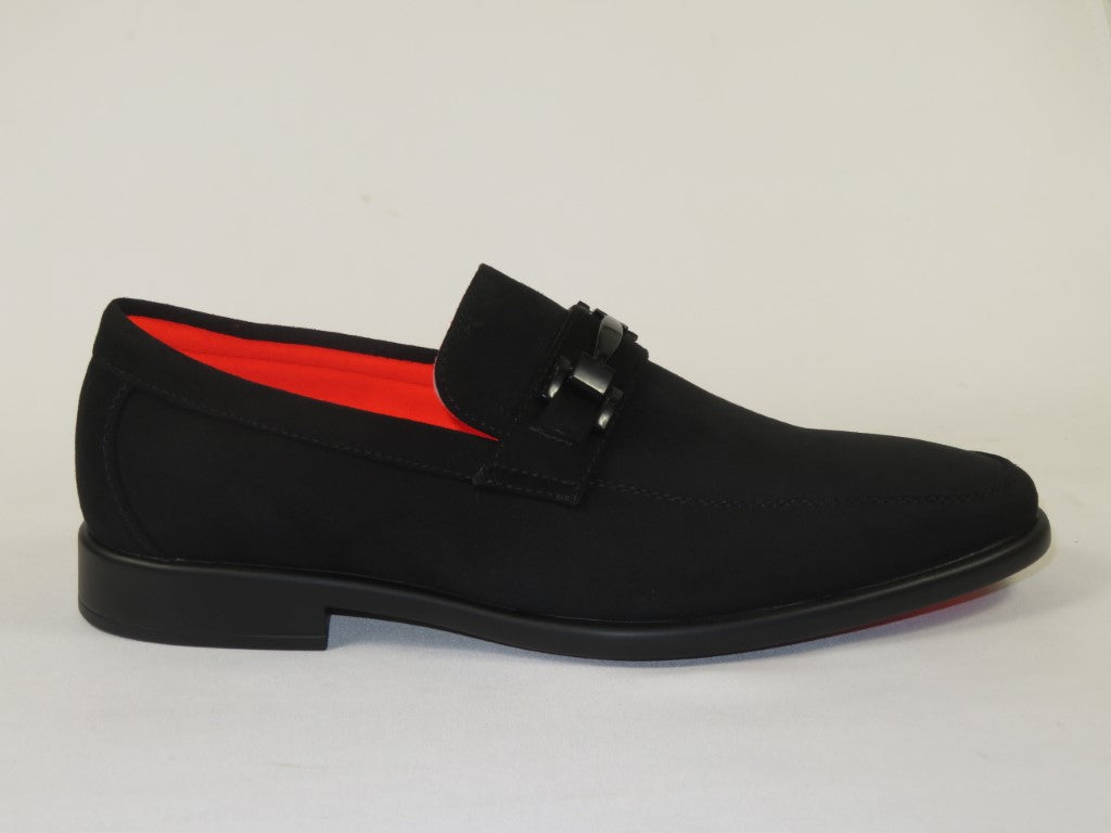 Men's TAYNO Shoes The Caprio S TAYNO Suede Bit Loafer Black Suede
