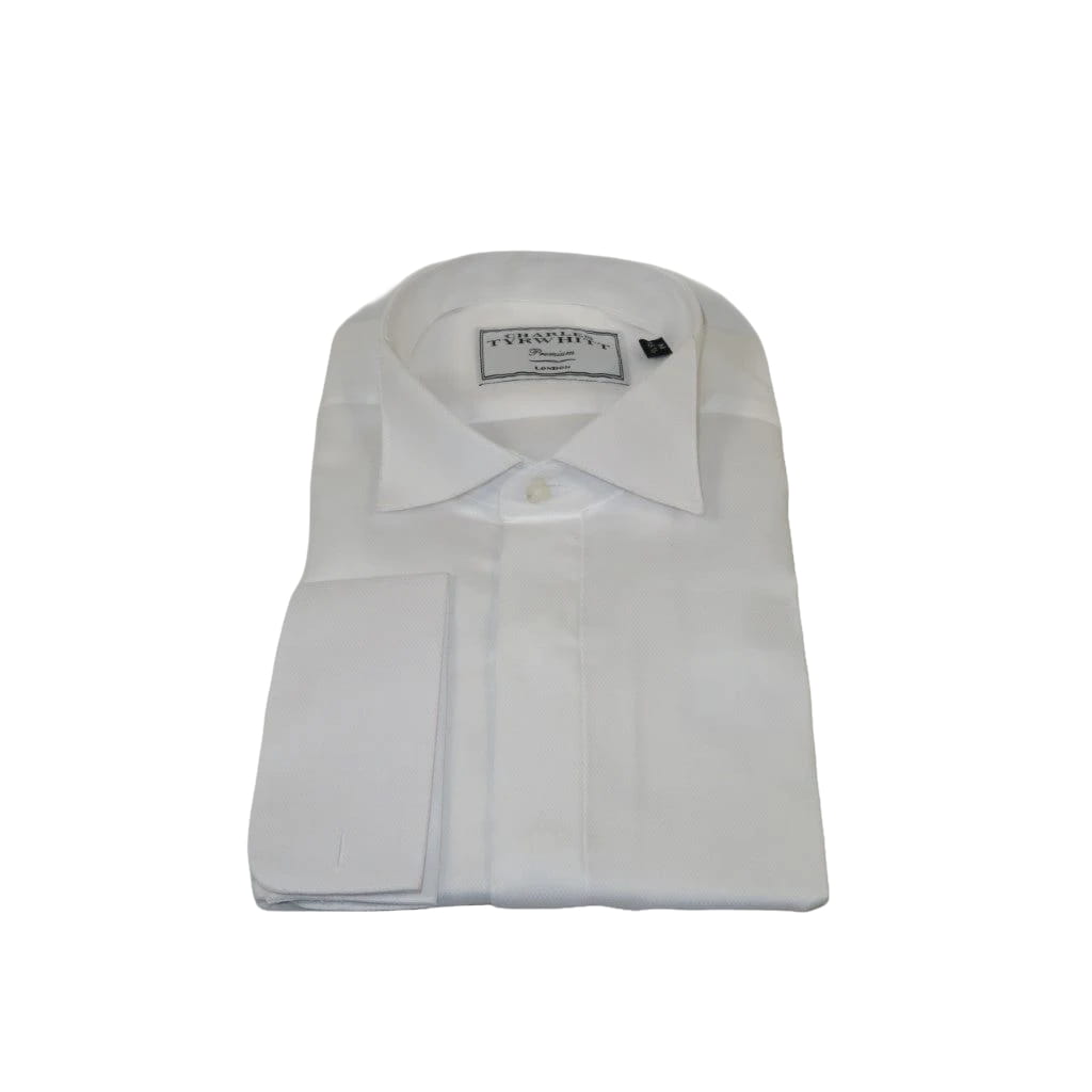 Men's Tux Shirt Charles TYRWHITT Turkey 100% Cotton CHT-7 White Wing tip