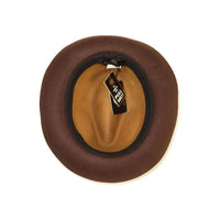 Men BENTLY Hat Australian Wool Fedora Damien Collection DM752 Camel/Brown