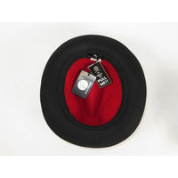 Men BENTLY Hat Australian Wool Fedora Damien Collection DM754 Red/Black
