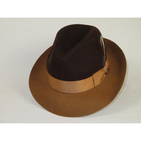 Men BENTLY Hat Australian Wool Fedora Damien Collection DM756 Brown/Camel