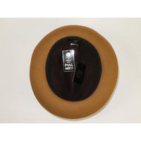 Men BENTLY Hat Australian Wool Fedora Damien Collection DM756 Brown/Camel