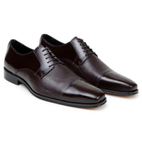 Belvedere Studio Men's Dress Shoes Alexander Deerskin Leather Brown